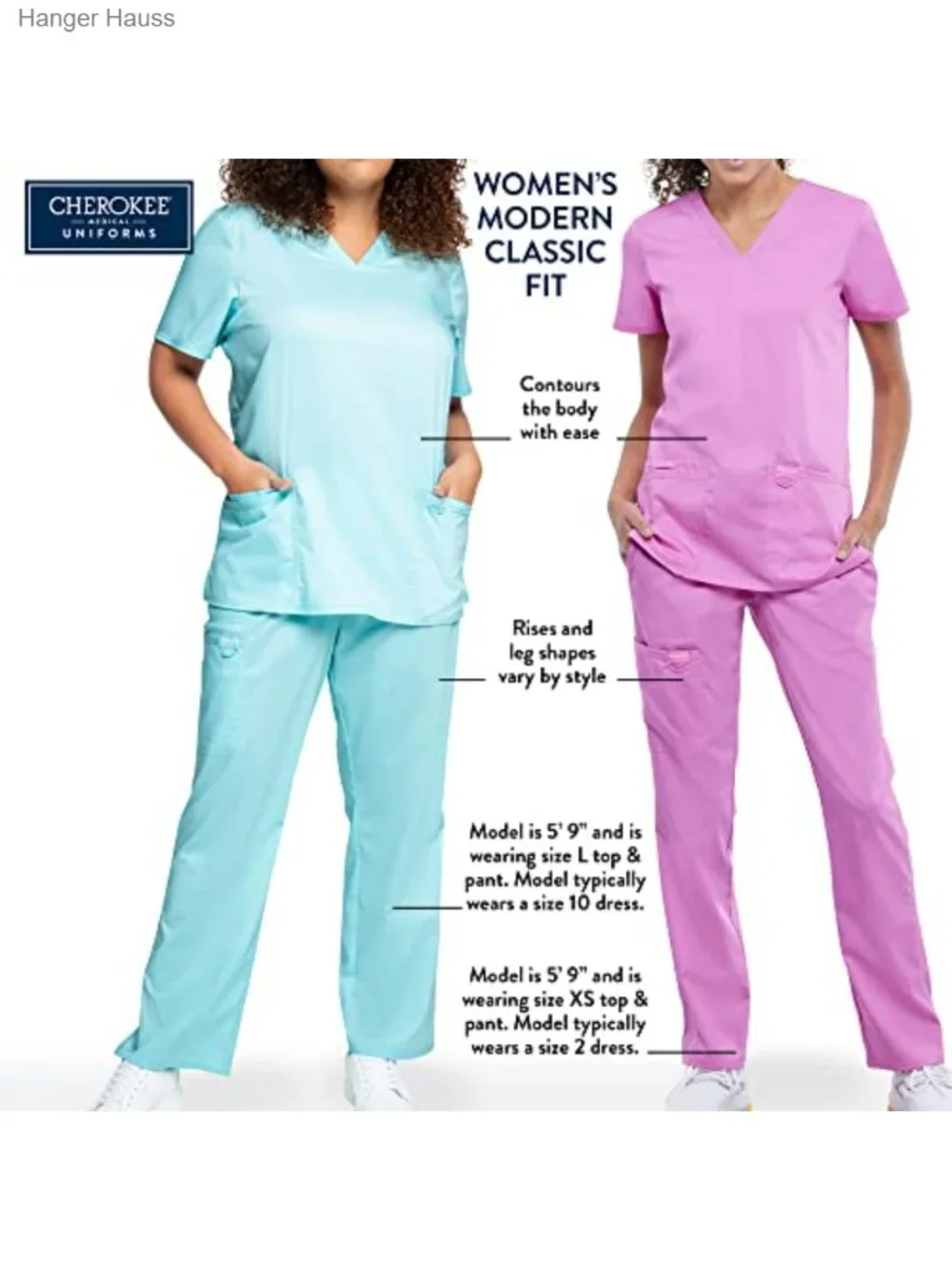 Women's Scrub Jacket Zip Front Stretch Medical Uniform Top